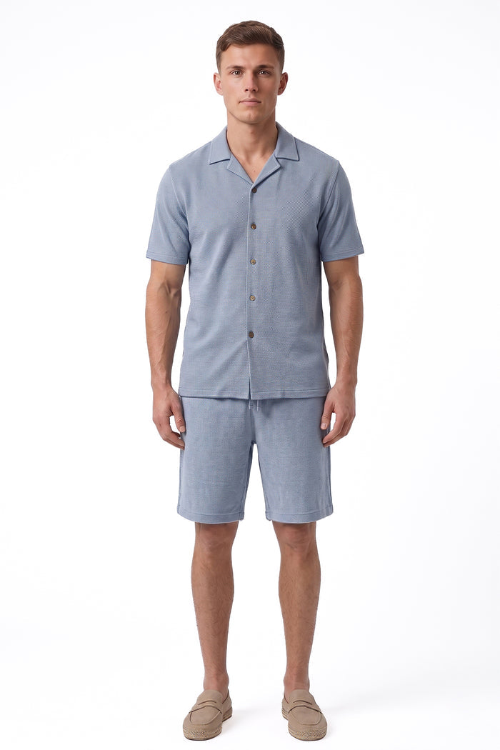 Woven Jacquard Texture Regular Fit Shorts
